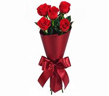 Букет 5 Красных роз Эдлесс Лав в Мартемьяново