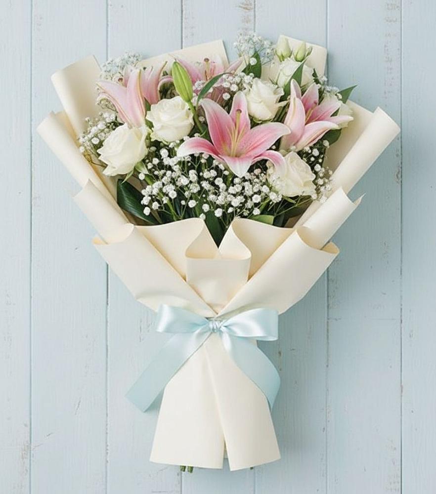 Букет цветов из: Лилии в Мартемьяново