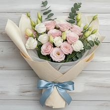 Букет цветов из:  Лизиантусы в Мартемьяново