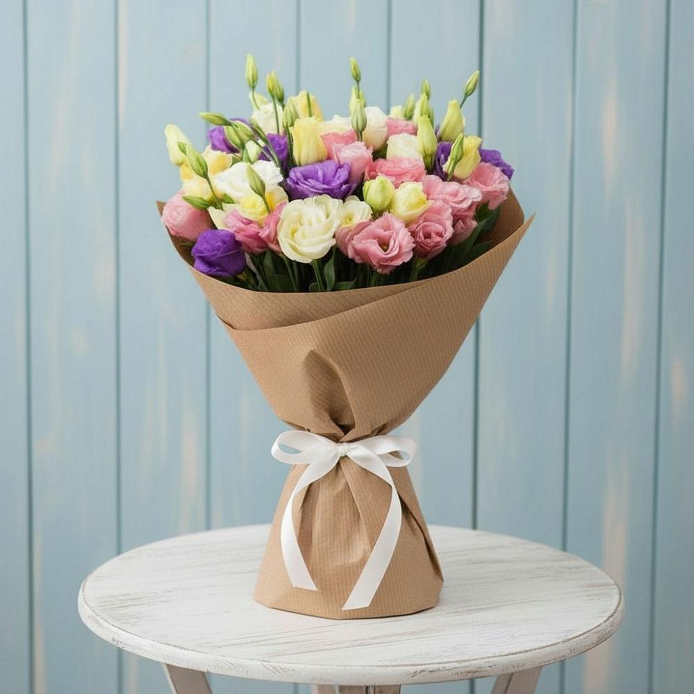 Букет цветов из: Лизиантусы в Мартемьяново