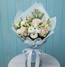 Букет цветов из:  Розы и Лизиантусы в Мартемьяново
