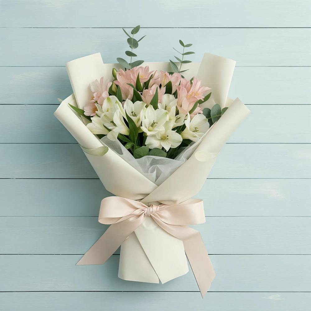 Букет цветов из: Альстромерии в Мартемьяново
