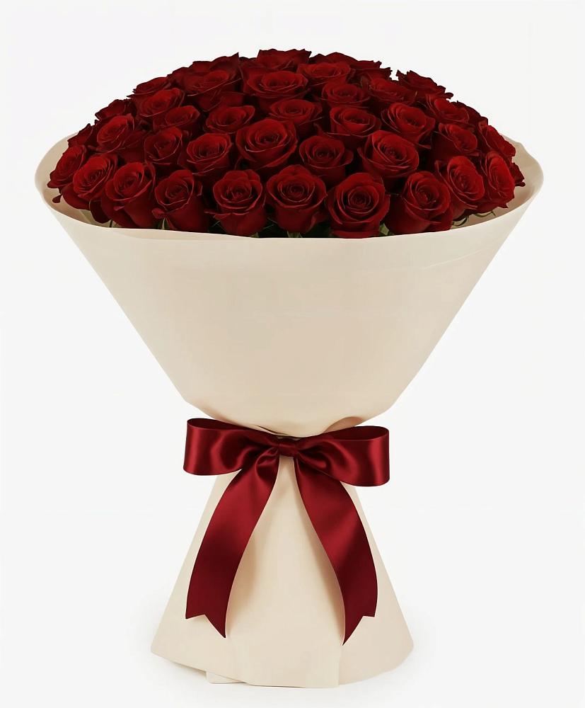Букет 101 Бордовая роза Блэк Бакарра в Мартемьяново